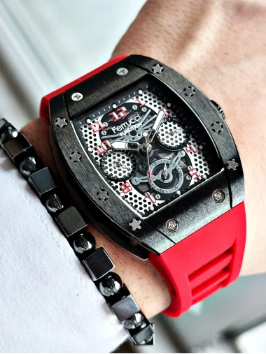 Ferrucci Function FCF 03258FS.03 Silikon Kordon Erkek Kol Saati