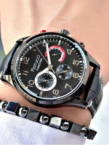 Ferrucci Function FCF 03318FK.05 Deri Kordon Erkek Kol Saati