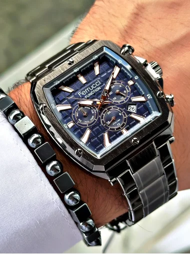 Ferrucci Function FCF.03202FM.05 Çelik Kordon Erkek Kol Saati
