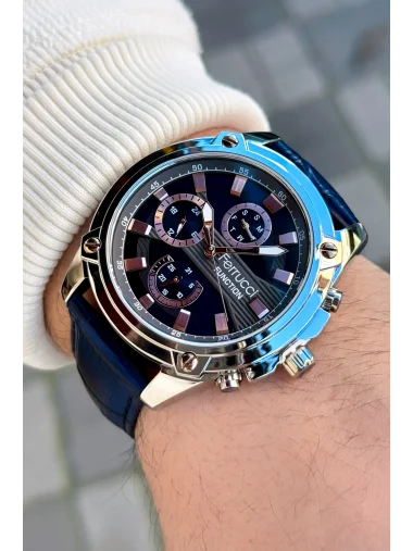 Ferrucci Function FCF.03276FK.05 Deri Kordon Erkek Kol Saati