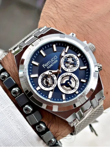 Ferrucci Function FCF.03290FH.03 Hasır Kordon Erkek Kol Saati