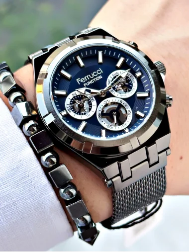 Ferrucci Function FCF.03290FH.04 Hasır Kordon Erkek Kol Saati