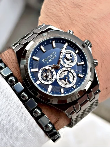 Ferrucci Function FCF.03290FH.04 Hasır Kordon Erkek Kol Saati