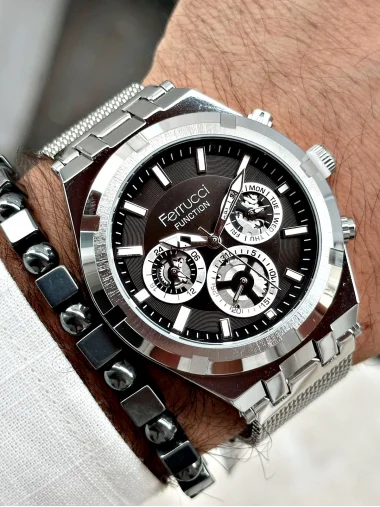 Ferrucci Function FCF.03290FH.01 Hasır Kordon Erkek Kol Saati
