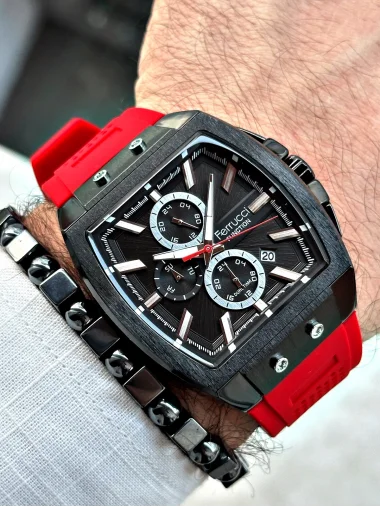 Ferrucci Function FCF.03297FS.05 Silikon Kordon Erkek Kol Saati