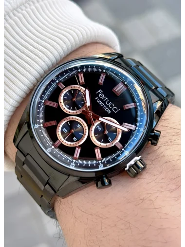 Ferrucci Function FCF.03299FM.03 Çelik Kordon Erkek Kol Saati