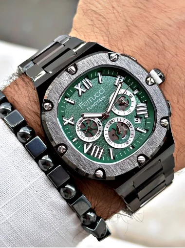 Ferrucci Function FCF.03315FM.04 Çelik Kordon Erkek Kol Saati