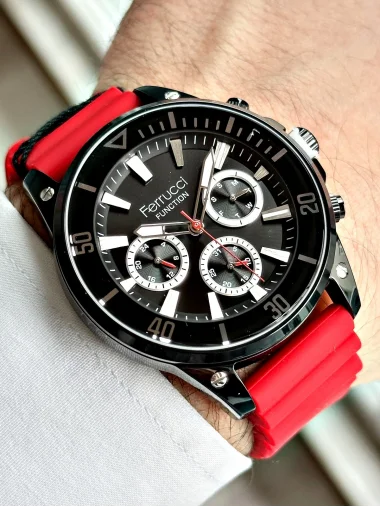 Ferrucci Function FCF.03345FS.04 Silikon Kordon Erkek Kol Saati