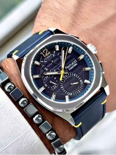 Ferrucci Function FCF.03382K.03 Deri Kordon Erkek Kol Saati