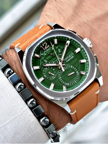 Ferrucci Function FCF.03382K.05 Deri Kordon Erkek Kol Saati
