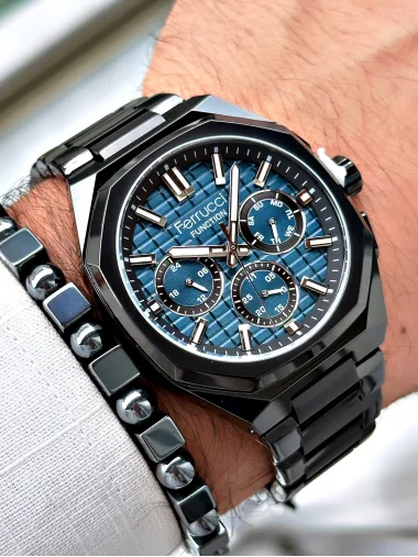 Ferrucci Function FCF.03372FM.02 Çelik Kordon Erkek Kol Saati