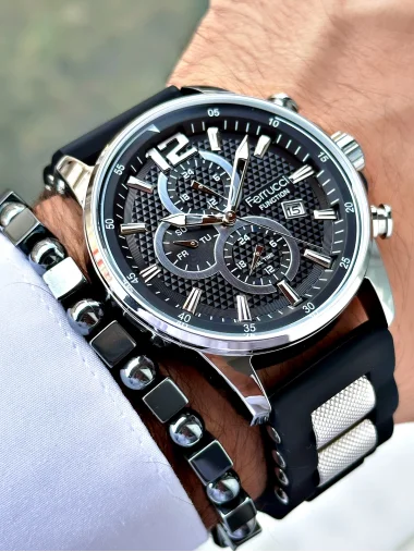 Ferrucci Function FCF.11550FS.03 Silikon Kordon Erkek Kol Saati