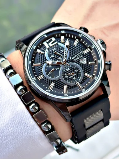 Ferrucci Function FCF.11550FS.01 Silikon Kordon Erkek Kol Saati