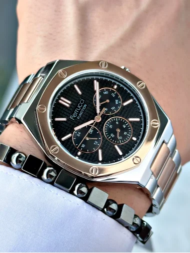 Ferrucci Function FCF.127115FM.02 Çelik Kordon Erkek Kol Saati