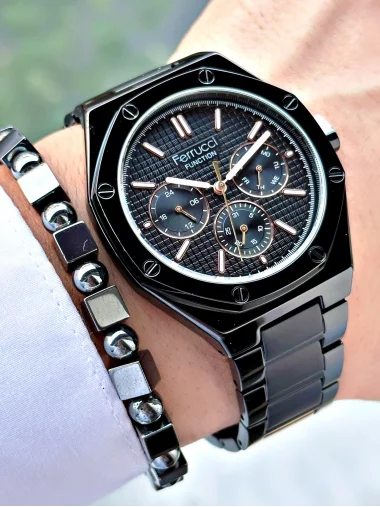 Ferrucci Function FCF.12715FM.04 Çelik Kordon Erkek Kol Saati