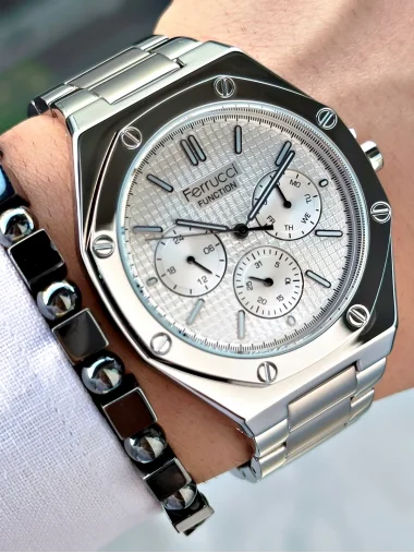 Ferrucci Function FCF.12715FM.01 Çelik Kordon Erkek Kol Saati