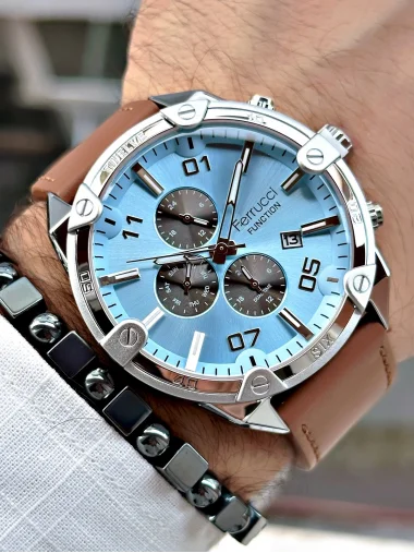Ferrucci Function FCF.14586FK.02 Deri Kordon Erkek Kol Saati