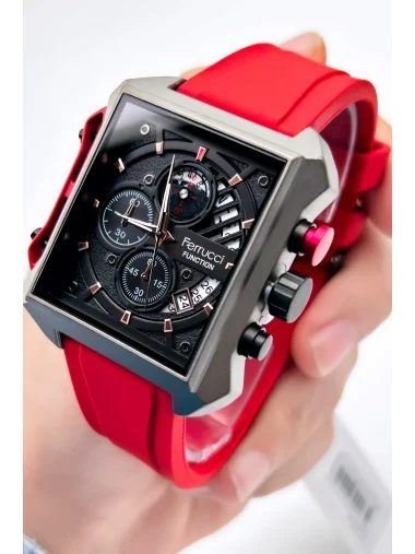 Ferrucci Function FCF.23002.01 Silikon Kordon Erkek Kol Saati