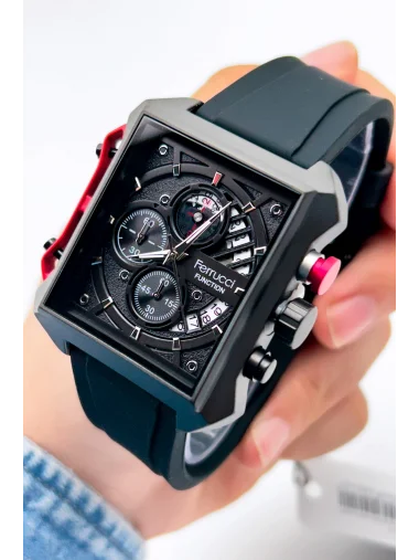 Ferrucci Function FCF.23002.03 Silikon Kordon Erkek Kol Saati