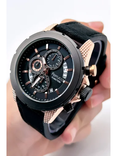 Ferrucci Function FCF.23010 Deri Kordon Erkek Kol Saati