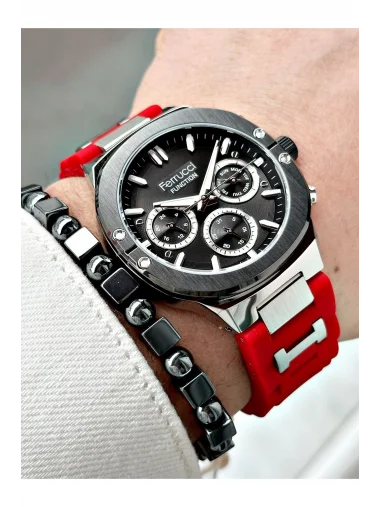 Ferrucci Function FCF 0225 03543S.03 Silikon Kordon Erkek Kol Saati