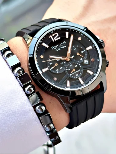 Ferrucci Function Silikon Kordon Erkek Kol Saati