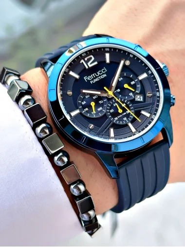 Ferrucci Function Silikon Kordon Erkek Kol Saati