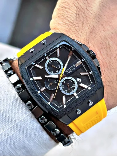 Ferrucci Function FCF.03297FS.06 Silikon Kordon Erkek Kol Saati