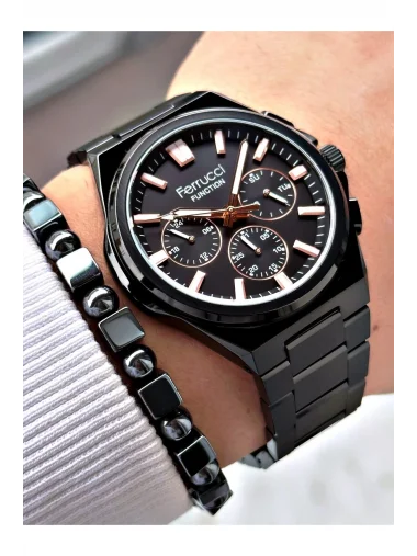 Ferrucci Function FCF 0425 03471M.02 Çelik Kordon Erkek Kol Saati
