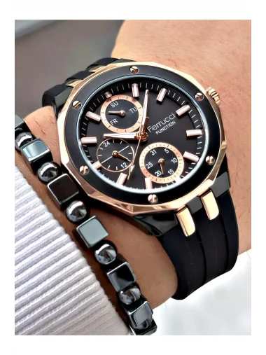 Ferrucci Function FCF 0425 03469S.05 Silikon Kordon Erkek Kol Saati