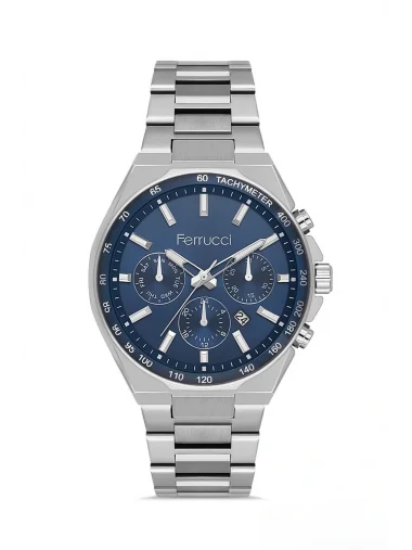 Ferrucci Gümüş Çelik Kordon Erkek Kol Saati FC.03635M.04