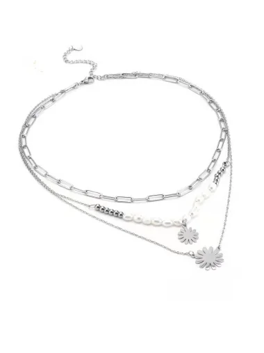 Lee Cooper LC.N.01231.330 İncili Çelik Kadın Kolye