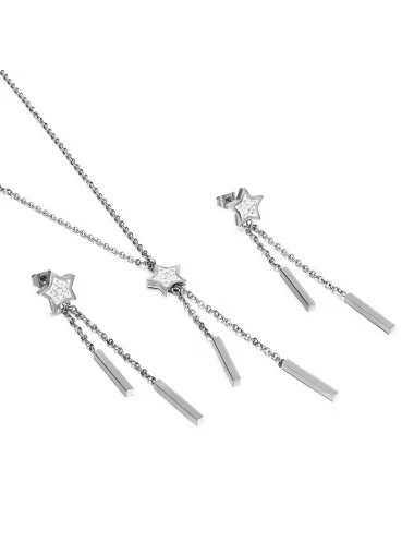 Lee Cooper LC.S.01256.330 Zirkon Kadın Kolye Ve Küpe Seti