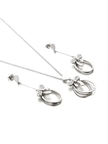 Lee Cooper LC.S.01260.330 Zirkon Kadın Kolye Ve Küpe Seti