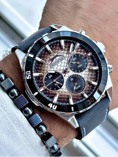 Slazenger SL.9.2327.2.01 Deri Kordon Erkek Kol Saati