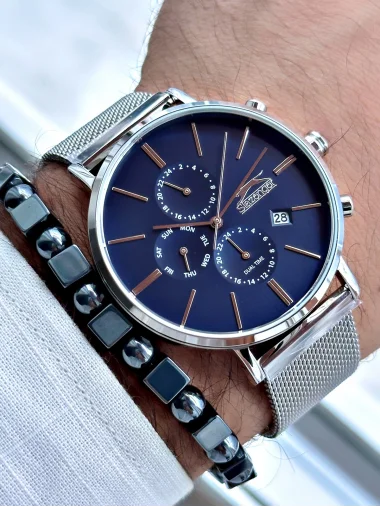 Slazenger SL.09.1890.2.02 Hasır Kordon Erkek Kol Saati