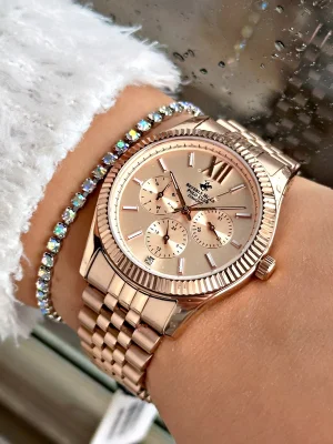 Beverly Hills Polo Club  BP3082C.410 Pırlantalı Sertifikalı Kadın Kol Saati