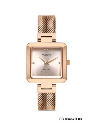 Ferrucci FC 0125 03467H.03 Çelik Kordon Kadın Kol Saati