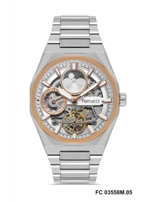 Ferrucci FC03558M.5 Otomatik Mekanizma Çelik Kordon Erkek Kol Saati