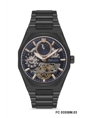 Ferrucci FC03558M.3 Otomatik Mekanizma Çelik Kordon Erkek Kol Saati