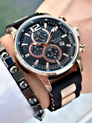 Ferrucci Function FCF.11550FS.06 Silikon Kordon Erkek Kol Saati