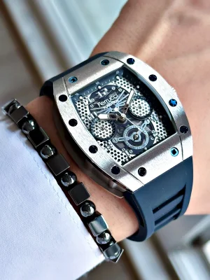 Ferrucci Function FCF 03258FS.06 Silikon Kordon Erkek Kol Saati