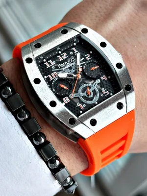 Ferrucci Function FCF 03258FS.04 Silikon Kordon Erkek Kol Saati