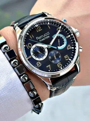 Ferrucci Function FCF 03318FK.04 Deri Kordon Erkek Kol Saati