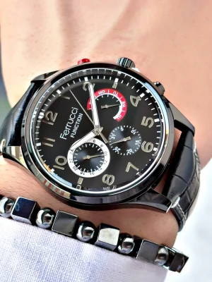 Ferrucci Function FCF 03318FK.05 Deri Kordon Erkek Kol Saati