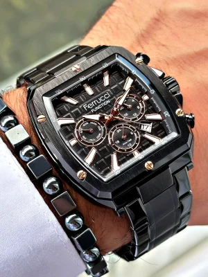 Ferrucci Function FCF.03202FM.03 Çelik Kordon Erkek Kol Saati