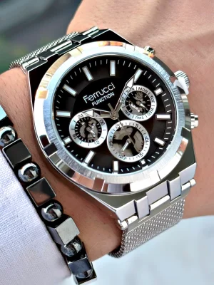 Ferrucci Function FCF.03290FH.01 Hasır Kordon Erkek Kol Saati