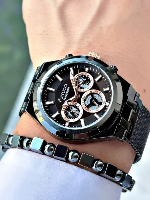 Ferrucci Function FCF.03290FH.05 Hasır Kordon Erkek Kol Saati