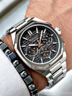 Ferrucci Function FCF.03372FM.01 Çelik Kordon Erkek Kol Saati