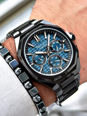 Ferrucci Function FCF.03372FM.02 Çelik Kordon Erkek Kol Saati